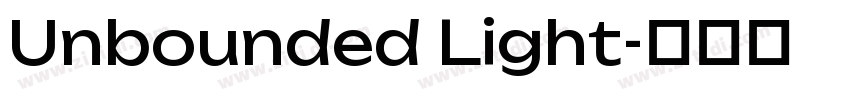 Unbounded Light字体转换